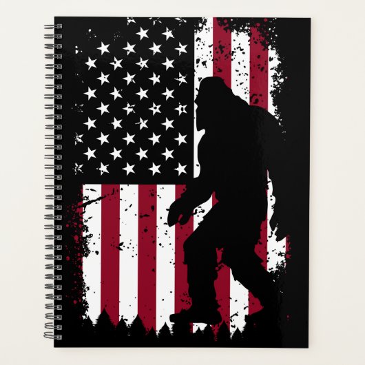 Patriottische Bigfoot Planner (Voorkant)