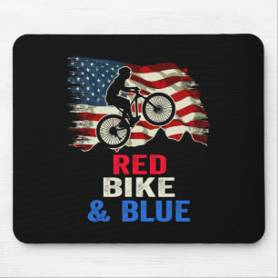 Patriottische Biker 4 juli Fietsen Amerikaanse Vla Muismat