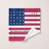 Patriottische Bikini-atol Vlag Bad Handdoek (Wasdoekje)