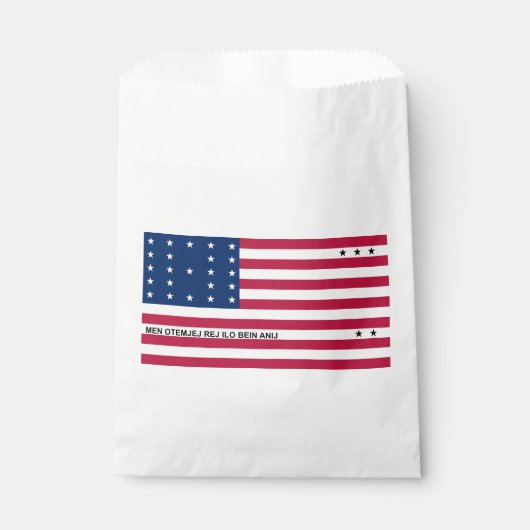 Patriottische Bikini-atol Vlag Bedankzakje (Voorkant)