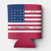 Patriottische Bikini-atol Vlag Blikjeskoeler (Achterkant)