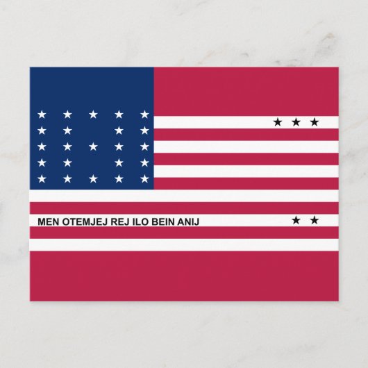 Patriottische Bikini-atol vlag Briefkaart (Voorkant)