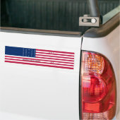 Patriottische Bikini-atol Vlag Bumpersticker (Op Truck)
