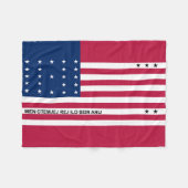 Patriottische Bikini-atol Vlag Fleece Deken (Voorkant (Horizontaal))