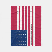 Patriottische Bikini-atol Vlag Fleece Deken (Voorkant)
