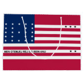 Patriottische Bikini-atol vlag Groot Cadeauzakje (Achterkant)