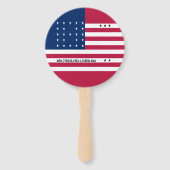 Patriottische Bikini-atol Vlag Handwaaier (Achterkant)