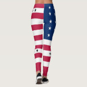 Patriottische Bikini Atol Vlag Leggings (Achterkant)