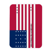 Patriottische Bikini-atol vlag Magneet (Verticaal)