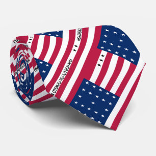 Patriottische Bikini-atol Vlag Nek Band Stropdas