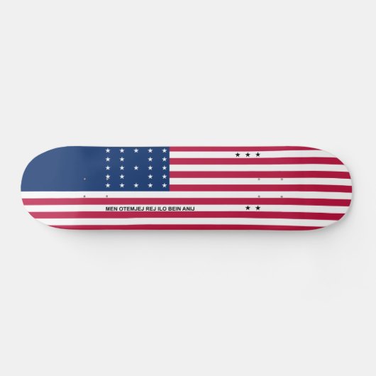 Patriottische Bikini-atol vlag Persoonlijk Skateboard (Horizontaal)