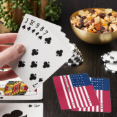 Patriottische Bikini-atol Vlag Pokerkaarten (Insitu)