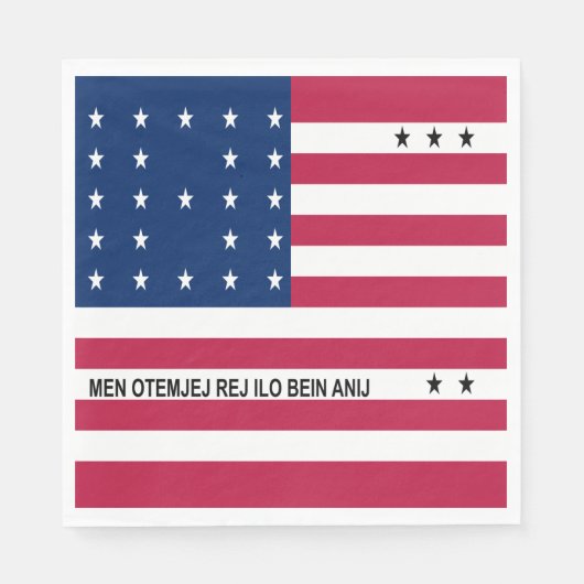 Patriottische Bikini-atol vlag Servet (Voorkant)