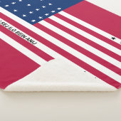 Patriottische Bikini-atol vlag Sherpa Deken (3/4)
