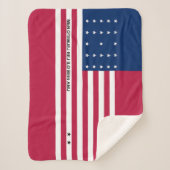 Patriottische Bikini-atol vlag Sherpa Deken (Voorkant)