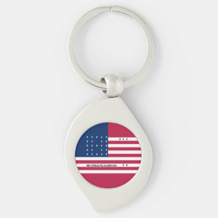 Patriottische Bikini-atol vlag Sleutelhanger