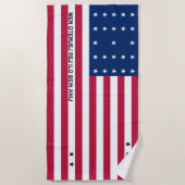 Patriottische Bikini-atol Vlag Strandlaken (Voorkant)