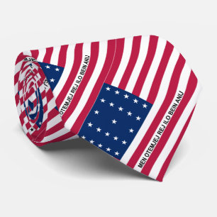 Patriottische Bikini-atol Vlag Stropdas