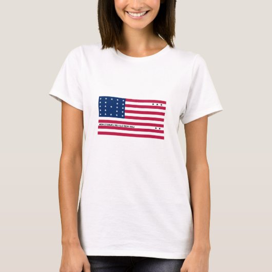 Patriottische Bikini-atol Vlag T-shirt (Voorkant)