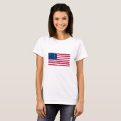 Patriottische Bikini-atol Vlag T-shirt (Voorkant volledig)
