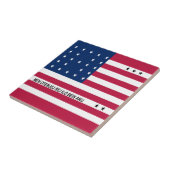Patriottische Bikini-atol Vlag Tegeltje (Zijkant)