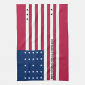 Patriottische Bikini-atol vlag Theedoek (Verticaal)