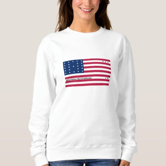 Patriottische Bikini-atol vlag Trui (Voorkant)