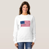 Patriottische Bikini-atol vlag Trui (Voorkant volledig)