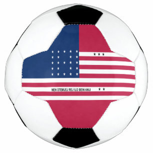 Patriottische Bikini-atol vlag Voetbal
