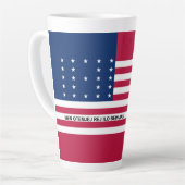 Patriottische Bikini Atoll Flag Latte Mok (Linkerhoek)