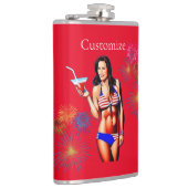 Patriottische Bikini Fitness Model Thunder_Cove Heupfles (Rechts)