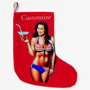 Patriottische Bikini Fitness Model Thunder_Cove Kleine Kerstsok