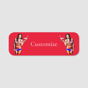 Patriottische Bikini Fitness Model Thunder_Cove Naamplaatje