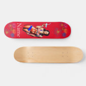 Patriottische Bikini Fitness Model Thunder_Cove Persoonlijk Skateboard (Horizontaal)
