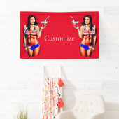 Patriottische Bikini Fitness Model Thunder_Cove Spandoek (Insitu)