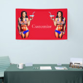 Patriottische Bikini Fitness Model Thunder_Cove Spandoek (Beurs)