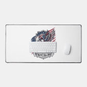 Patriottische Bizon Adelaar Crest Dier Hybride Pat Bureaumat (Keyboard & Muis)