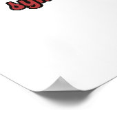 Patriottische Bizon BBQ Master USA Vlag Poster (Hoek)