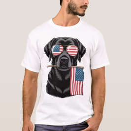 Patriottische Black Lab T-shirt