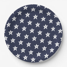 Patriottische blauw-witte sterren met harten