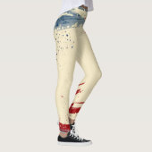 Patriottische blauwe en rode Leggings (Rechts)