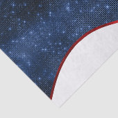 Patriottische Blauwe Golf Tissuepapier (Detail)