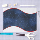 Patriottische Blauwe Golf Tissuepapier (Craft)