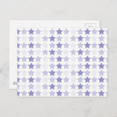 Patriottische Blauwe Ombre Sterren Briefkaart (Voorkant / Achterkant)