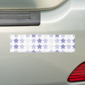 Patriottische Blauwe Ombre Sterren Bumpersticker (Op auto)