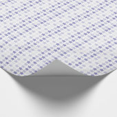 Patriottische Blauwe Ombre Sterren Cadeaupapier (Hoek)