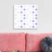 Patriottische Blauwe Ombre Sterren Canvas Afdruk (Insitu (Woonkamer))
