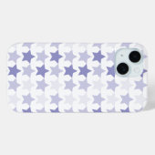 Patriottische Blauwe Ombre Sterren Case-Mate iPhone Case (Achterkant (horizontaal))