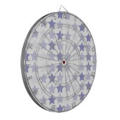 Patriottische Blauwe Ombre Sterren Dartbord (Voorkant Links)
