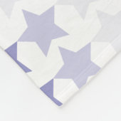 Patriottische Blauwe Ombre Sterren Fleece Deken (Hoek)